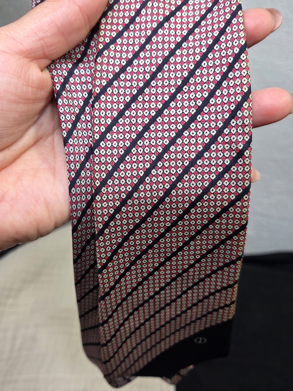 Dunhill London Vintage Made in Italy Striped Silk Men's Tie